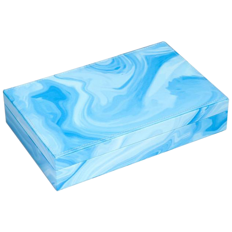 Шкатулка Marble Pattern Box blue Голубой в Сочи | Loft Concept 