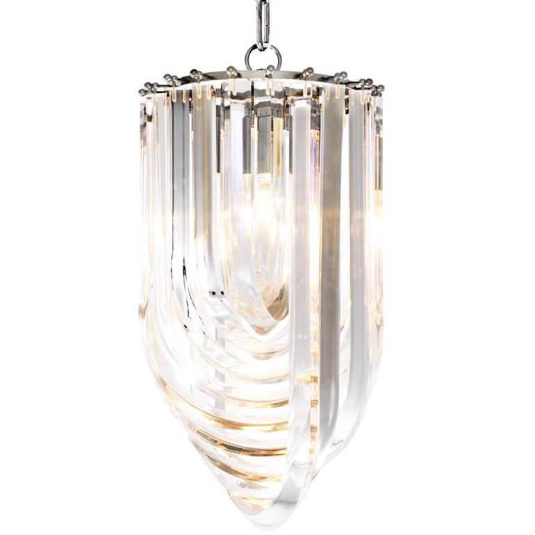 Люстра Chandelier Murano Clear 25 Прозрачный (Transparent) Никель в Сочи | Loft Concept 