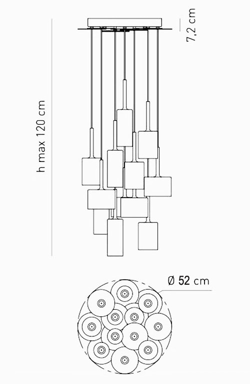 Люстра AXO Light Spillray Suspension Lamp в Сочи