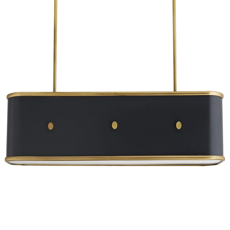 Люстра Arteriors GLENDALE LINEAR CHANDELIER Черный Золотой в Сочи | Loft Concept 