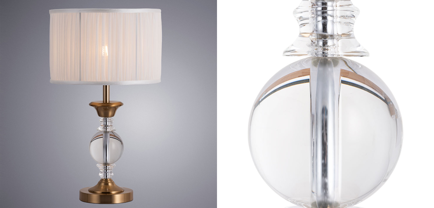 Настольная лампа Fluid glass lamp - фото