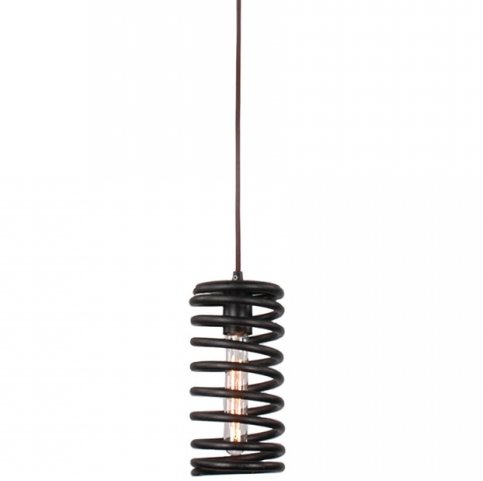 Подвесной светильник Loft Spring Pendant Vertical Черный в Сочи | Loft Concept 