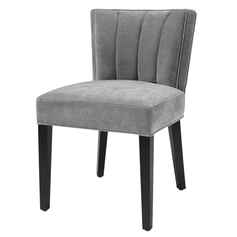 Стул Eichholtz Dining Chair Windhaven Grey Серый Черный в Сочи | Loft Concept 