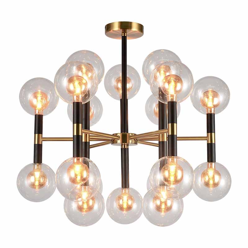 Люстра Danitza Chandelier Gold Черный Золотой Люстра Danitza Chandelier Gold Черный Золотой в Сочи | Loft Concept