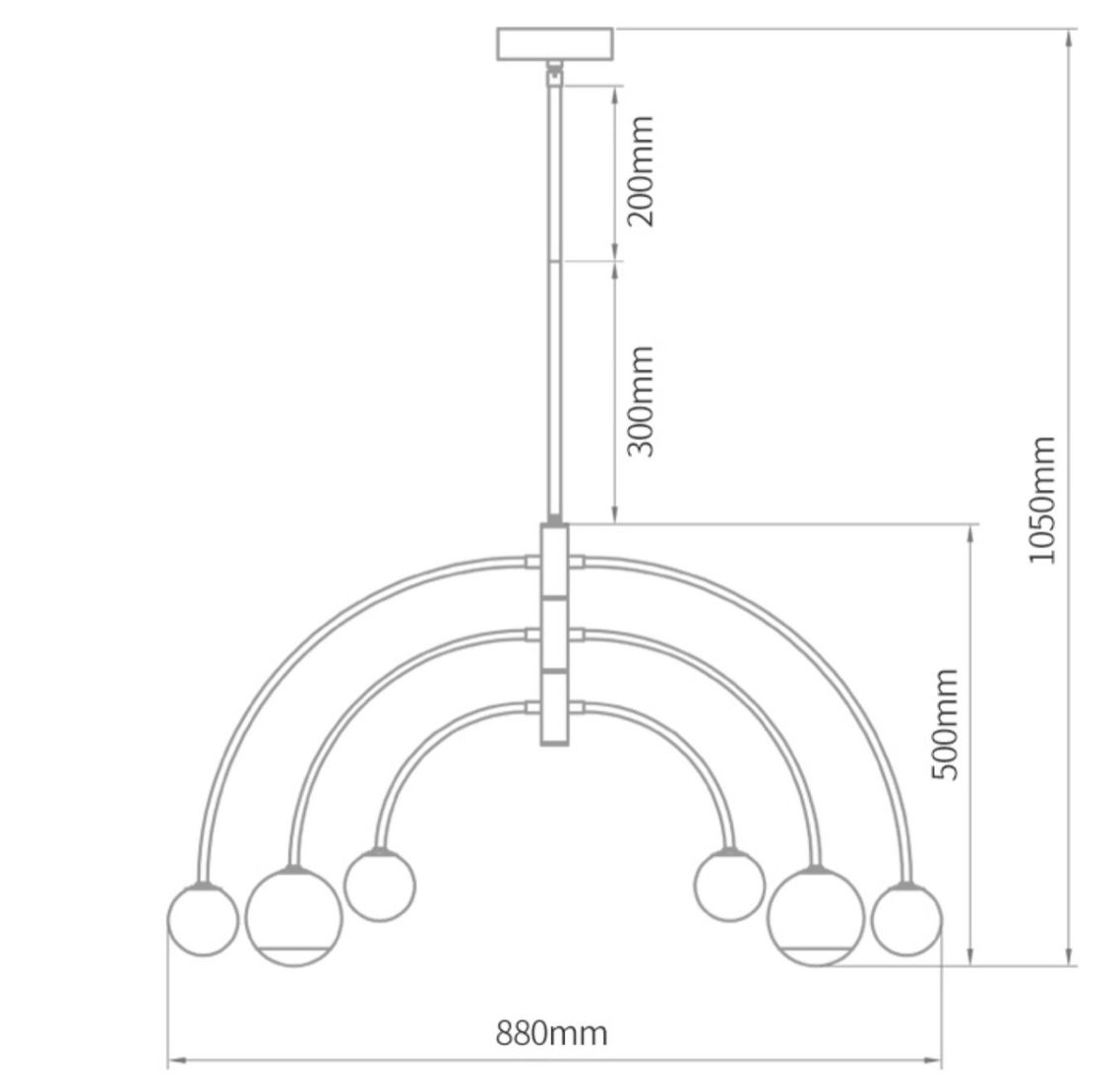 Люстра Wynne Metal Arch Wooden Chandelier в Сочи