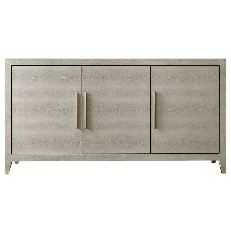 Комод серый скат Charles Stingray Texture chest of drawers Grey Золотой Серый в Сочи | Loft Concept 