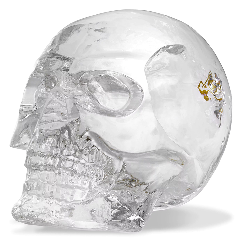 Статуэтка Philipp Plein Diamond Skull Прозрачный Золотой в Сочи | Loft Concept 