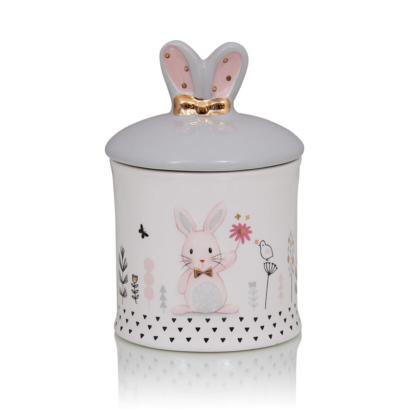 Ваза Kids Vase Bunny II Розовый пастельный Серый в Сочи | Loft Concept 