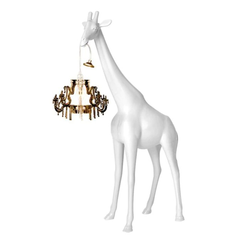 Настольная лампа белый жираф White Giraffe Table Lamp Белый в Сочи | Loft Concept 