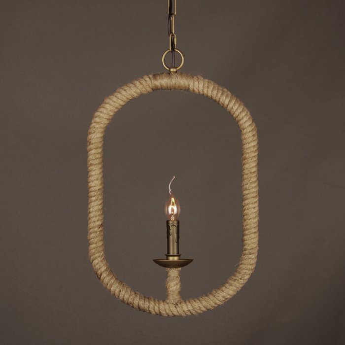 Подвесной светильник Oval Loft Rope Light  в Сочи | Loft Concept 