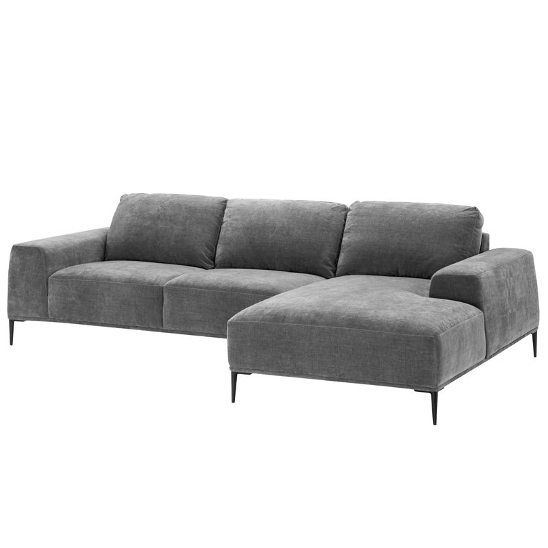 Диван Eichholtz Lounge Sofa Montado grey Серый Черный в Сочи | Loft Concept 