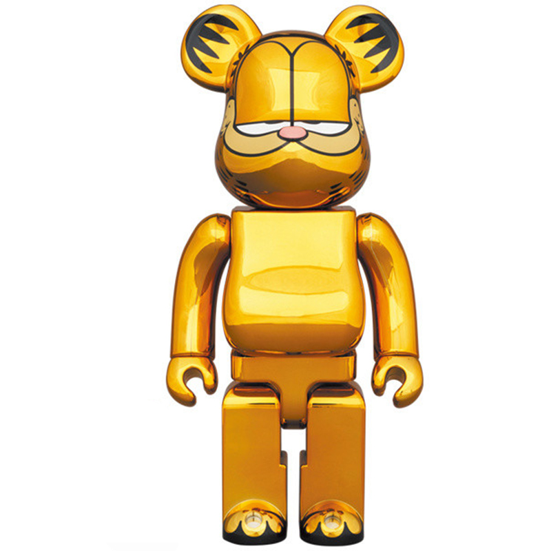 Статуэтка Bearbrick Garfield Глянцевое золото в Сочи | Loft Concept 