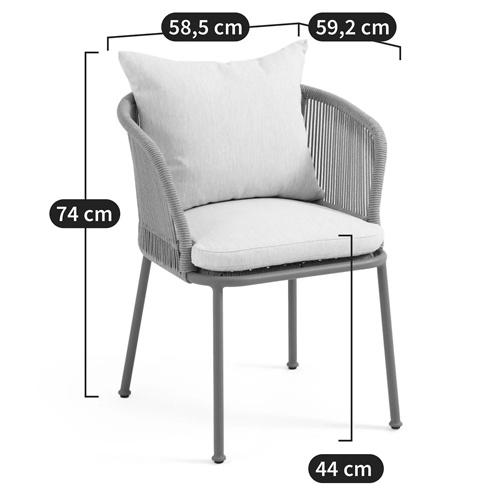 Кресло уличное Bonnie Beige Chair в Сочи