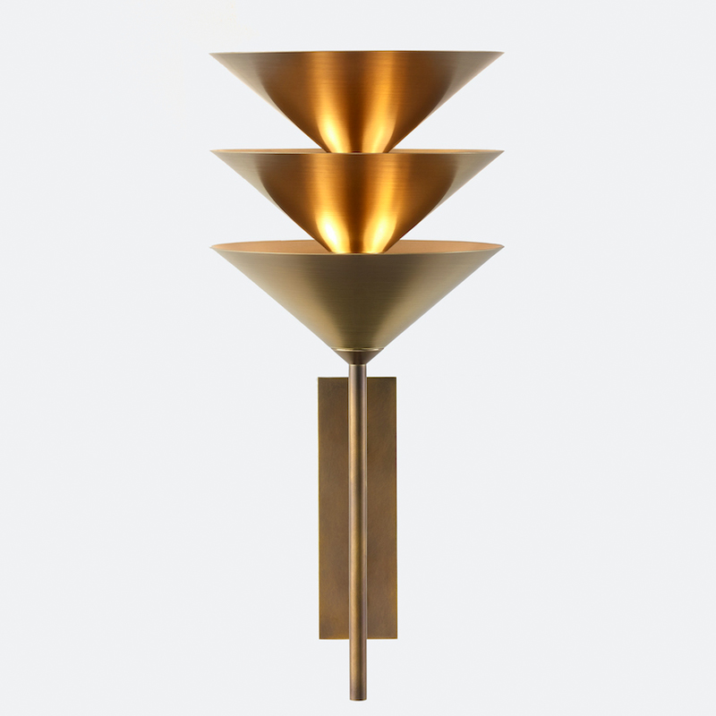 Бра WALL STACK III WALL SCONCE Латунь в Сочи | Loft Concept 