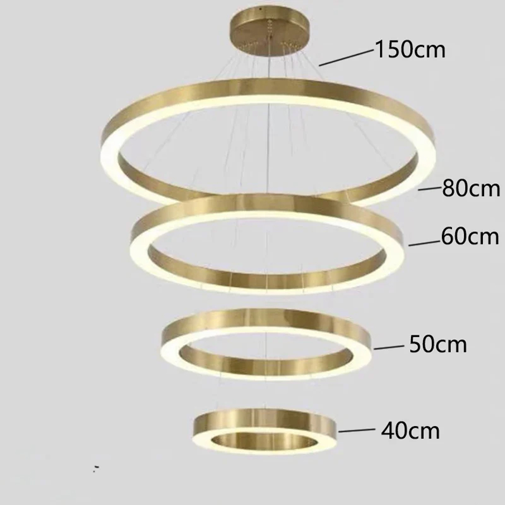 Люстра Light Ring Vertical Латунь в Сочи