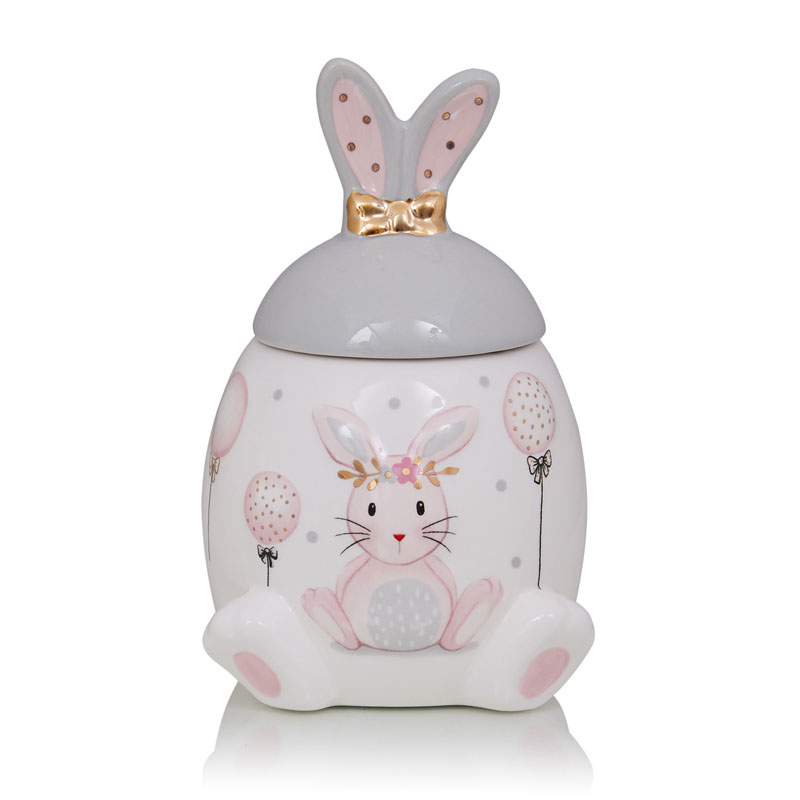 Ваза Kids Vase Bunny I Розовый пастельный Серый в Сочи | Loft Concept 