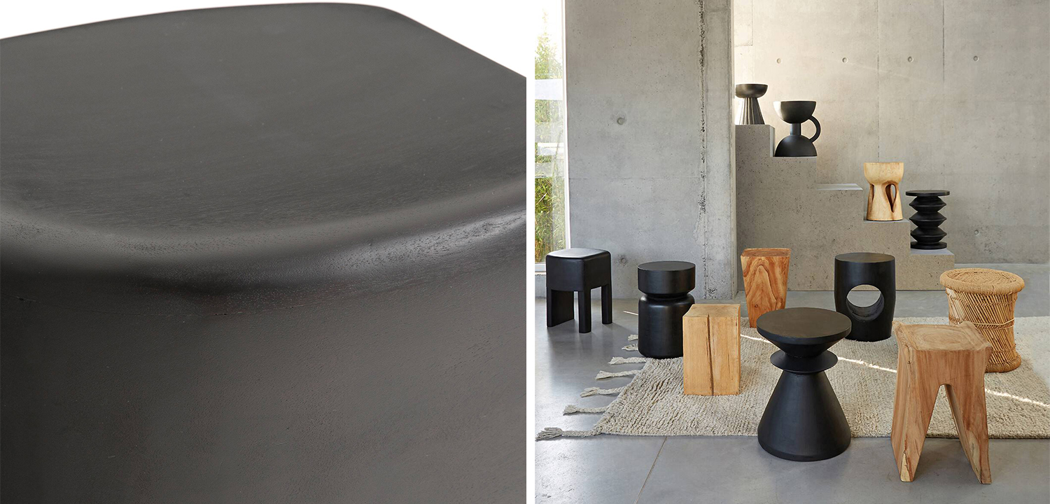 Приставной стол Mordred Mango Black Side Table - фото