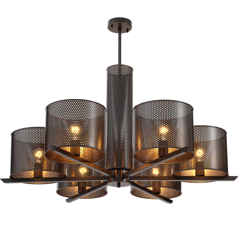 Люстра Eichholtz Chandelier Morrison Bronze Темная бронза в Сочи | Loft Concept 