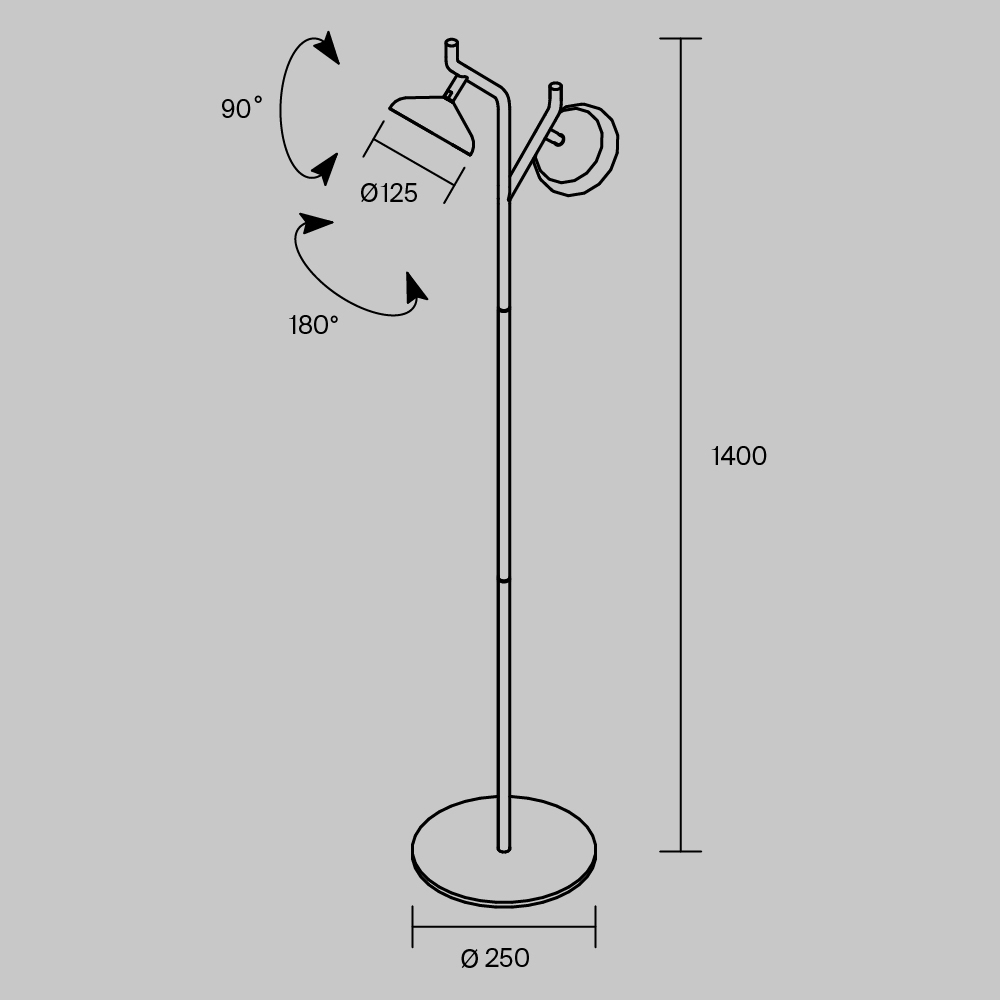 Напольный светильник Vita 3000К 18Вт в Сочи