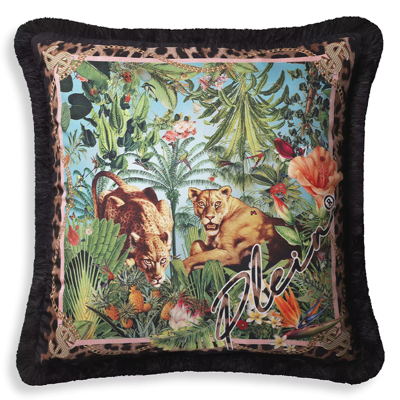 Подушка Philipp Plein Cushion Silk Exotic 50 x 50 Мульти в Сочи | Loft Concept 