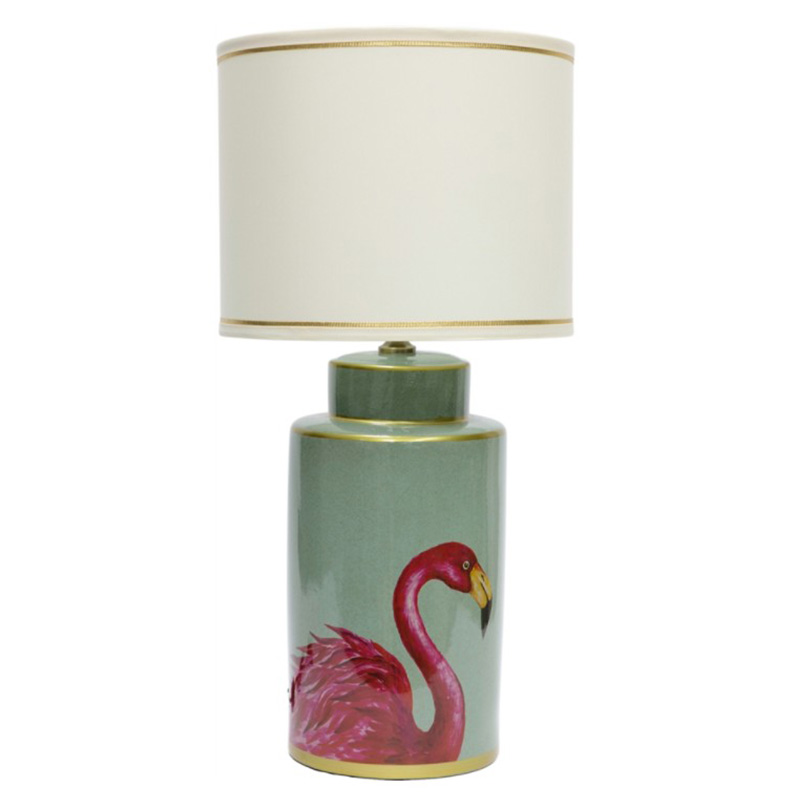 Настольная лампа Flamingo Table lamp Розовый Бирюзовый Белый Золотой в Сочи | Loft Concept 