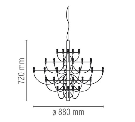 Люстра Flos 2097 30 Brass в Сочи