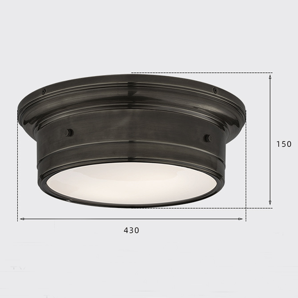 Потолочный светильник круглый черного цвета Modern Simple Ceiling Light Потолочный светильник круглый черного цвета Modern Simple Ceiling Light в Сочи