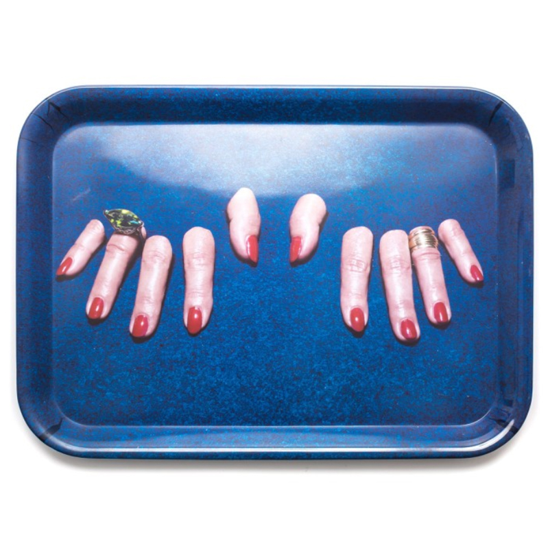 Поднос Seletti Tray Fingers Синий в Сочи | Loft Concept 