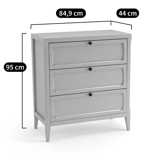 Комод с 3-мя ящиками светлый дуб Silva Oak Chest of Drawers Комод с 3-мя ящиками светлый дуб Silva Oak Chest of Drawers в Сочи