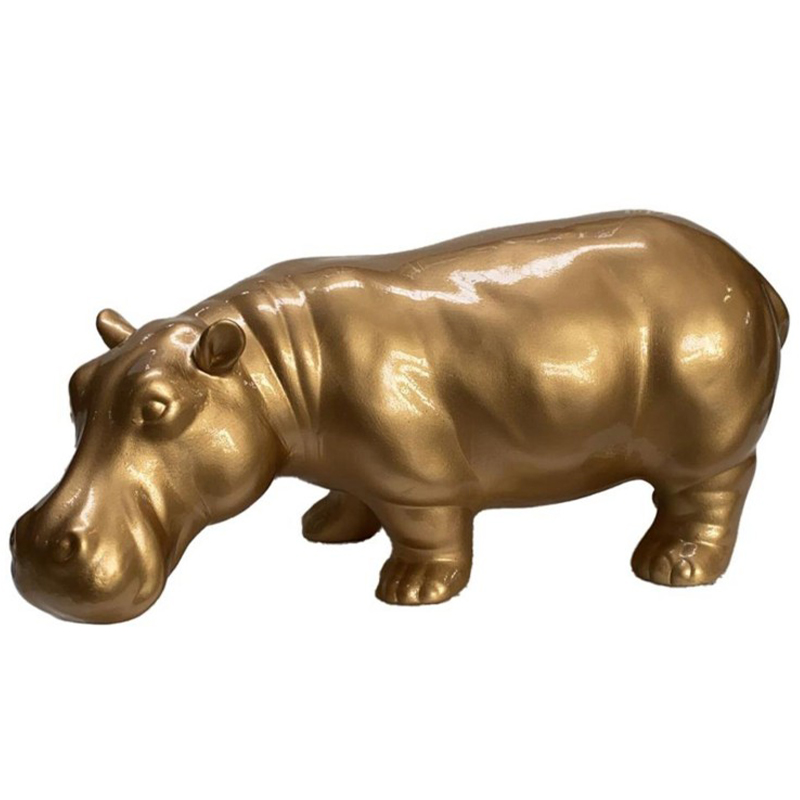 Статуэтка Abhika Hippo Bisc. Gold Золотой в Сочи | Loft Concept 