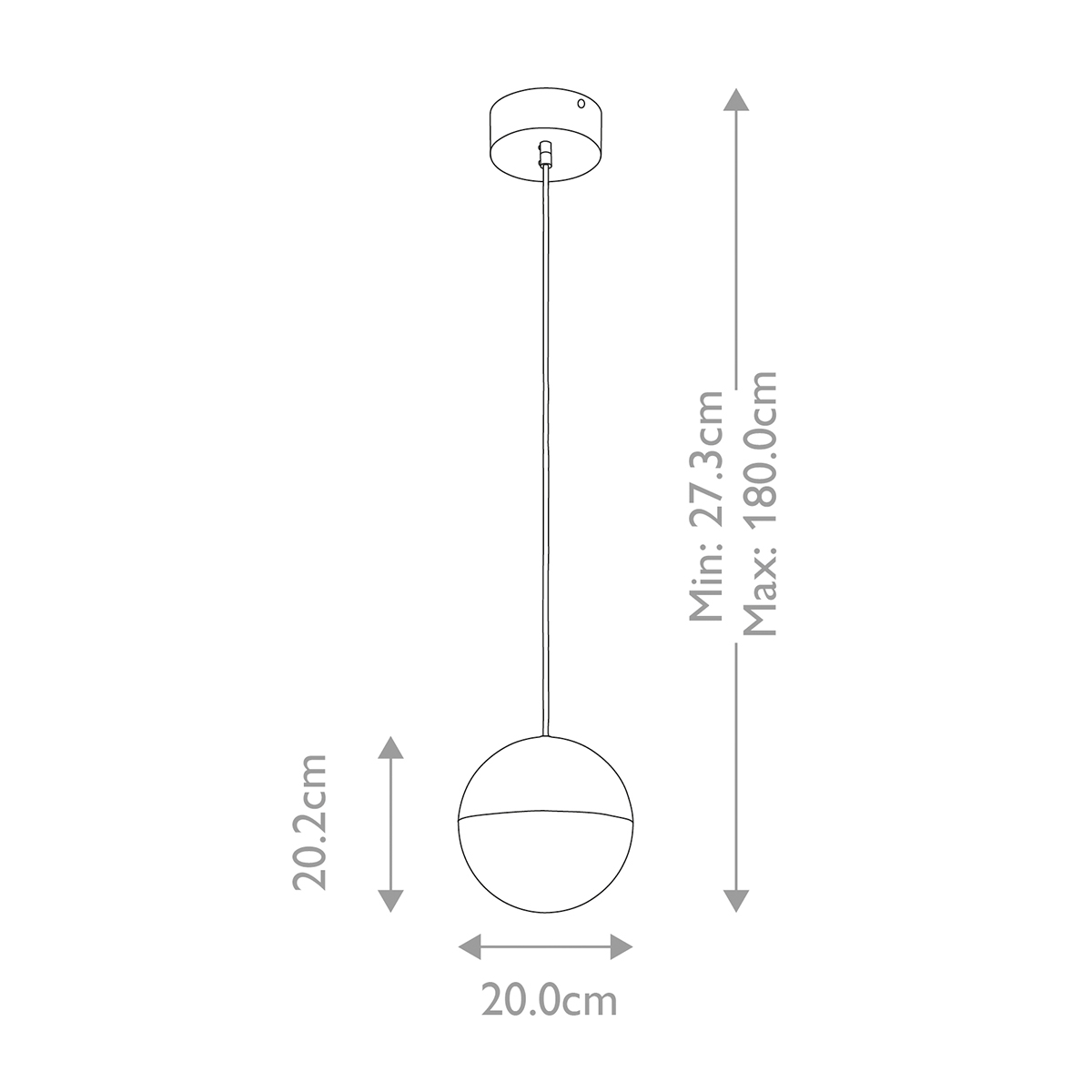 Подвесной светильник со сферическим плафоном из акрила с циркониевыми вкраплениями Kichler в Сочи