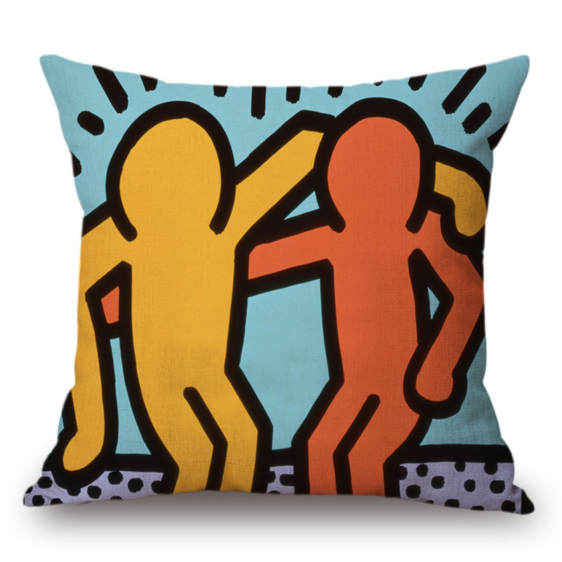 Подушка Keith Haring 6 Мульти в Сочи | Loft Concept 