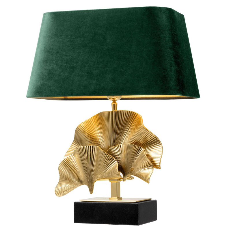 Настольная лампа Eichholtz Table Lamp Olivier green Латунь Черный Зеленый в Сочи | Loft Concept 