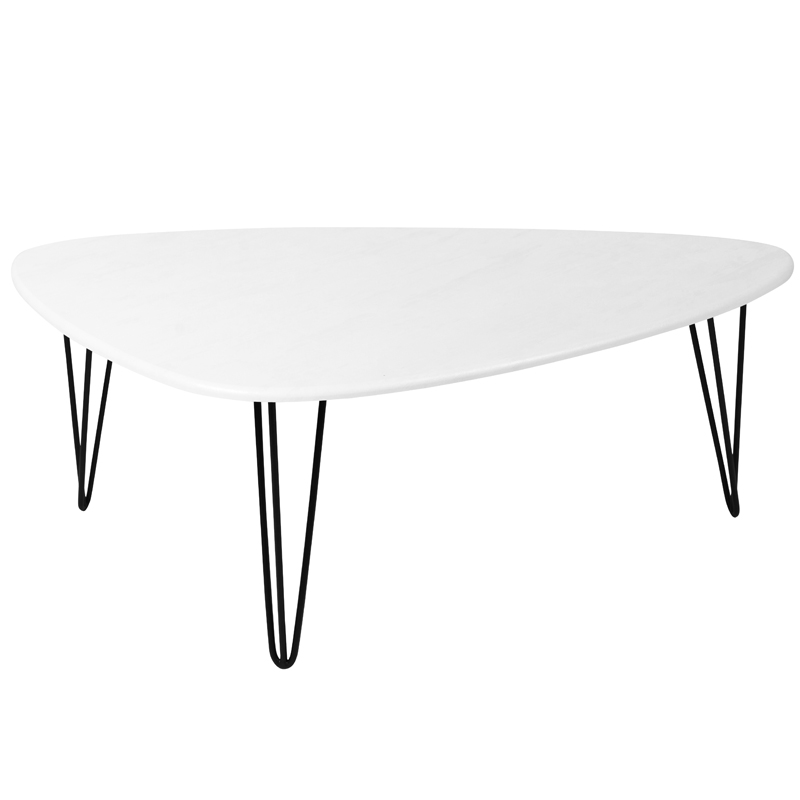 Кофейный стол Dorian Coffee Table white Белый бетон в Сочи | Loft Concept 