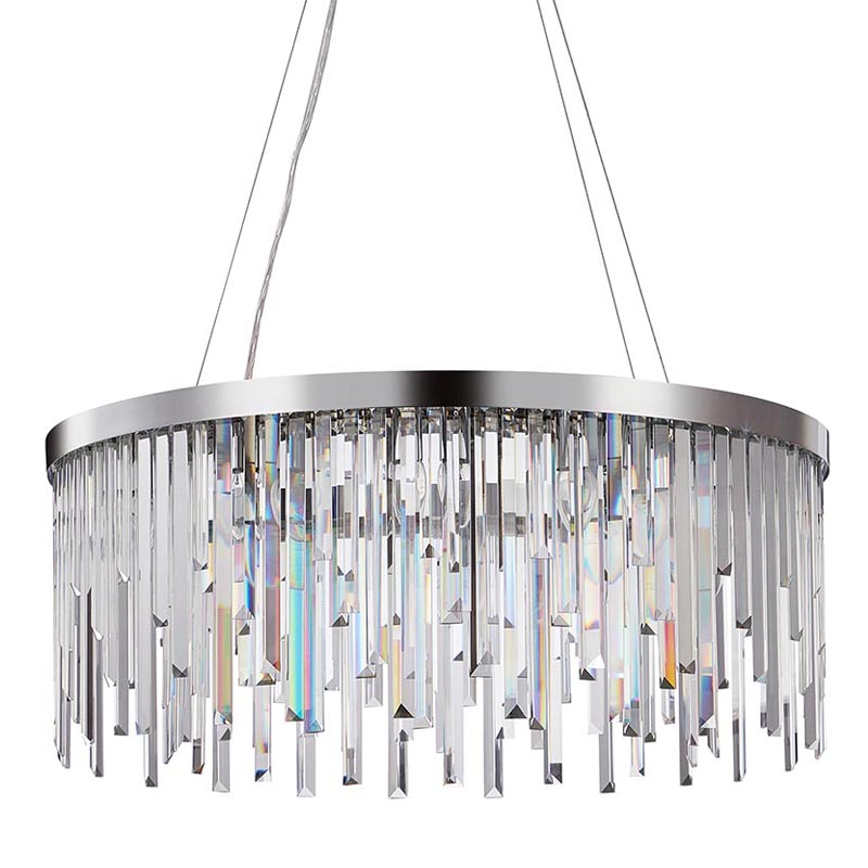 Люстра Bennett Chandelier chrome Хром Прозрачный в Сочи | Loft Concept 