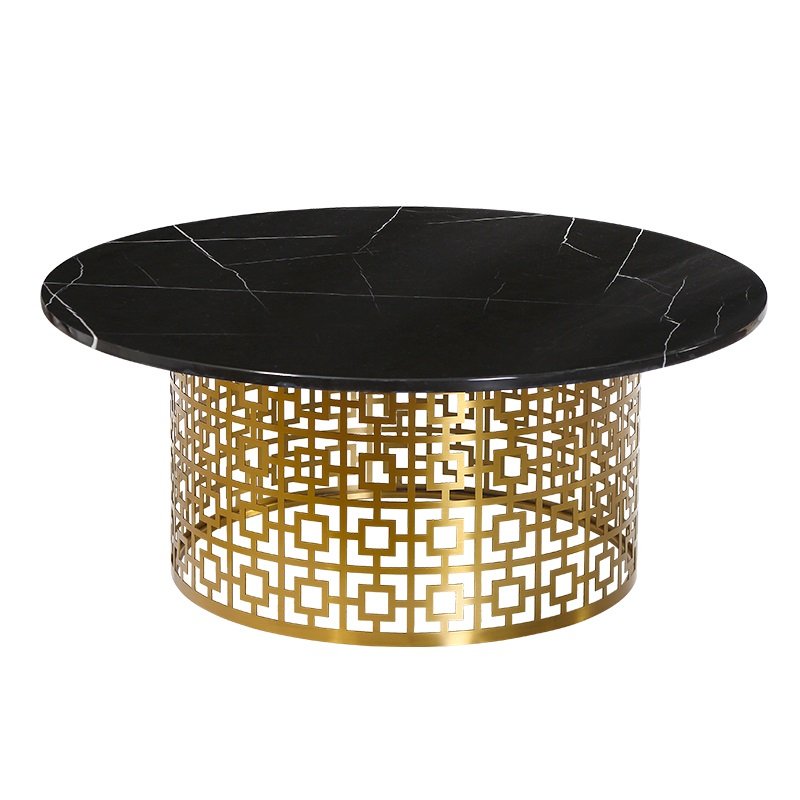 Кофейный стол Artesia Coffee Table Black Глянцевое золото Черный в Сочи | Loft Concept 