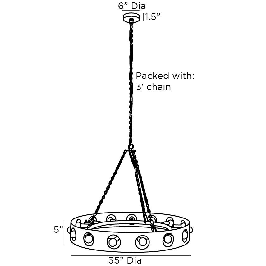 Люстра Arteriors REDONDO CHANDELIER в Сочи