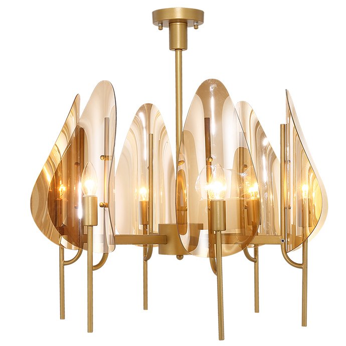 Люстра Chandelier Max Ingrand Fontana Arte Amber glass Золотой Янтарь (Amber) в Сочи | Loft Concept 