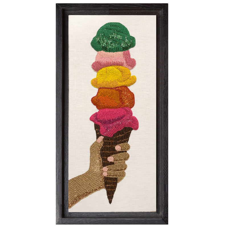 Панно Jonathan Adler ICE CREAM BEADED WALL ART Мульти в Сочи | Loft Concept 