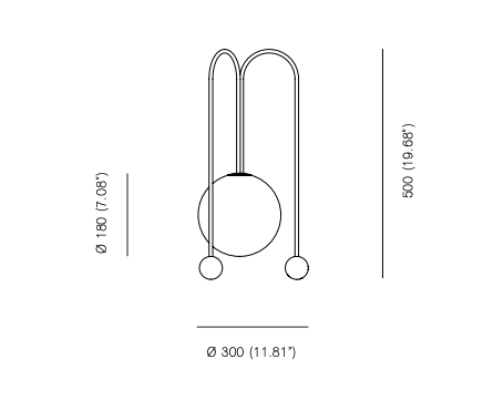 Настольная лампа Michael Anastassiades Fontana Amorosa Bell в Сочи