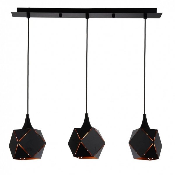 Подвесной светильник Volume Square Pendant 3 Черный в Сочи | Loft Concept 