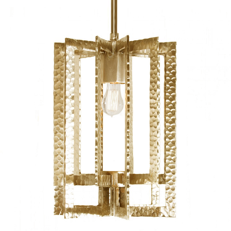 Подвесной Светильник Textured Cage Pendant Lamp gold Латунь в Сочи | Loft Concept 