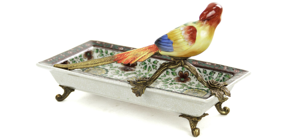 Блюдо Red Yellow Bird - фото №1