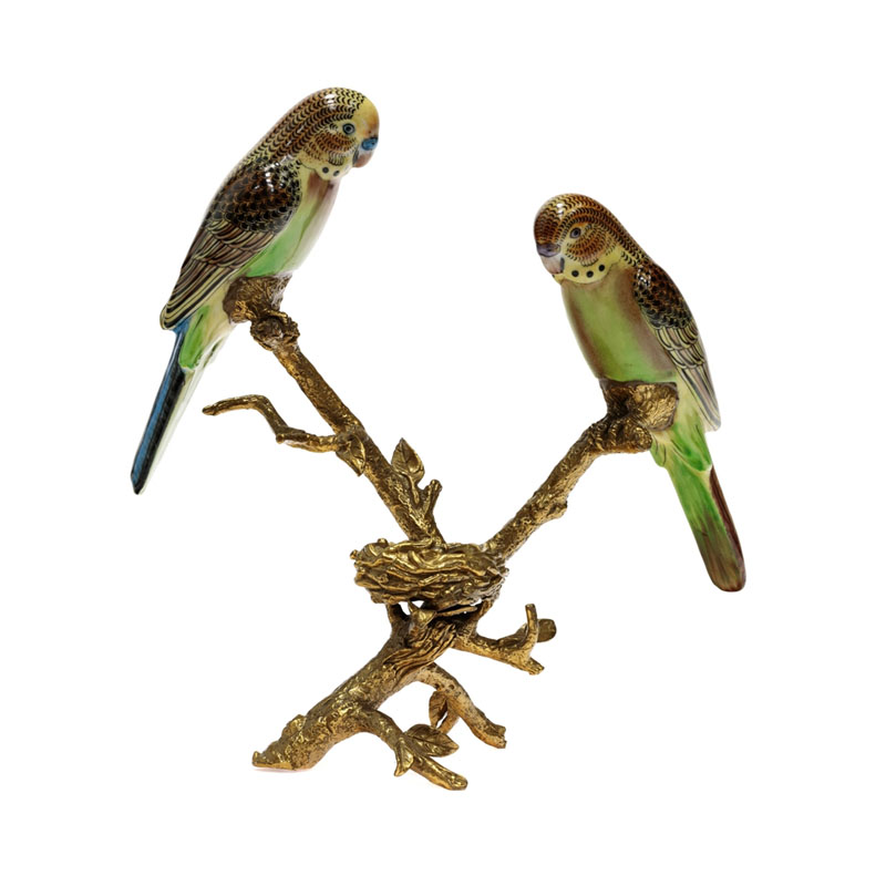 Статуэтка Duo of Parrots Мульти Статуэтка Duo of Parrots Мульти в Сочи | Loft Concept