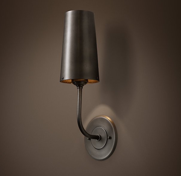 Бра RH Modern Taper Sconce with Metal Shade  в Сочи | Loft Concept 