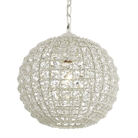 Люстра Casbah Crystal Pendant Globe Прозрачный Белый в Сочи | Loft Concept 