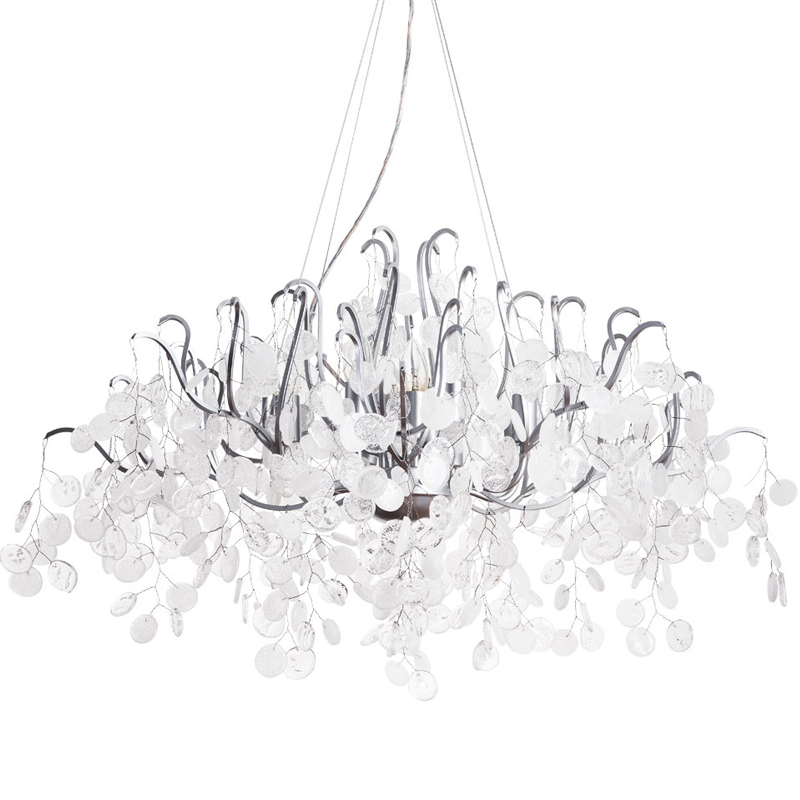 Люстра FAIRYTREE Chandelier Silver 100 Серебряный Прозрачное Стекло в Сочи | Loft Concept 