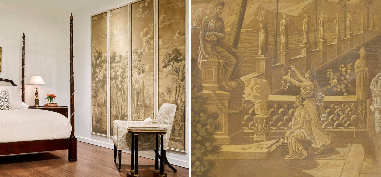 Обои ручная роспись Telemachus Sepia - фото