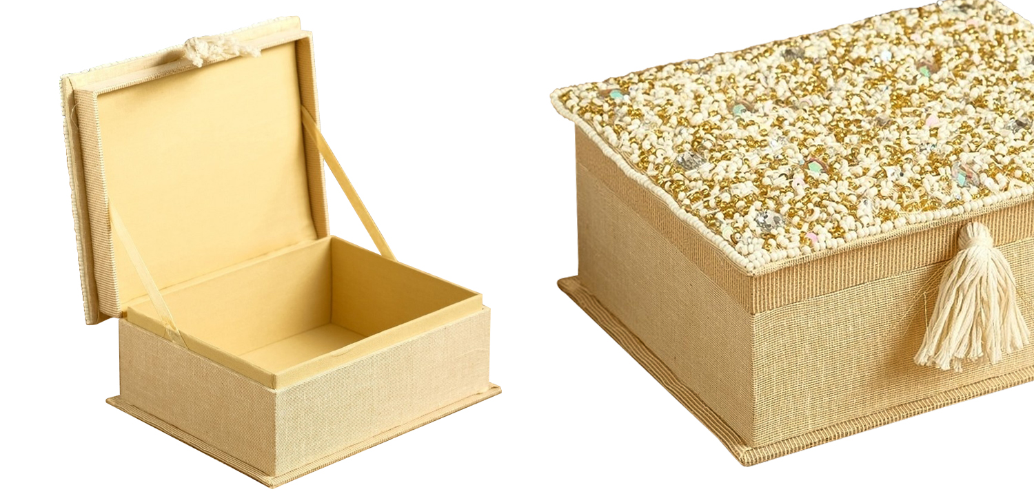 Шкатулка с вышивкой из бисера Odilia Beads Embroidery Box - фото