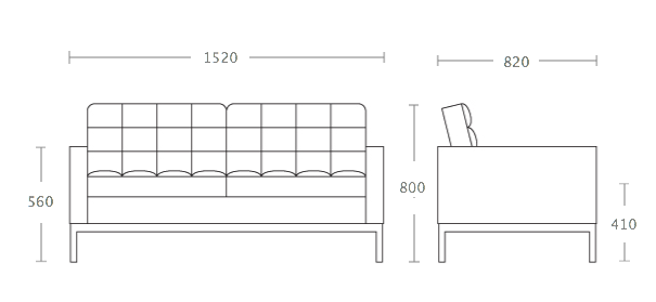 Диван Florence Knoll Settee в Сочи